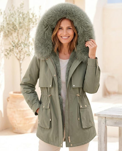 ExpressOutlet24 - Luzer | Fur-Trimmed Lined Jacket Women