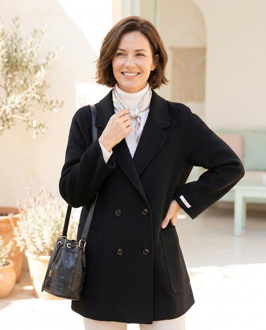 ExpressOutlet24 - Vubad | Double-Breasted Lined Coat Women