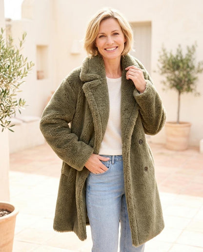 ExpressOutlet24 - Sowus | Teddy Longline Coat Women