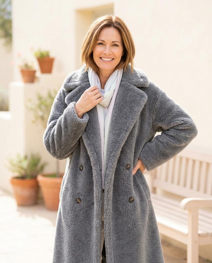 ExpressOutlet24 - Sowus | Teddy Longline Coat Women