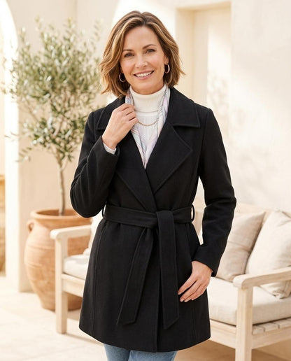 ExpressOutlet24 - Kunon | Belted Wool Coat Women