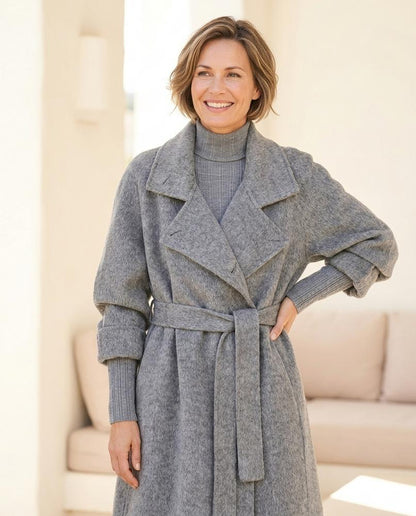 ExpressOutlet24 - Kokov | High-Collar Belted Coat Women