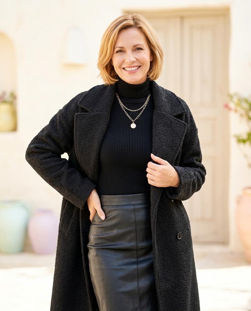 ExpressOutlet24 - Cizol | Structured Double-Breasted Coat Women