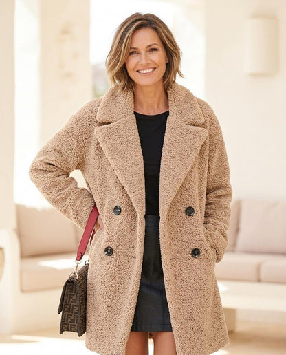 ExpressOutlet24 - Cizol | Structured Double-Breasted Coat Women