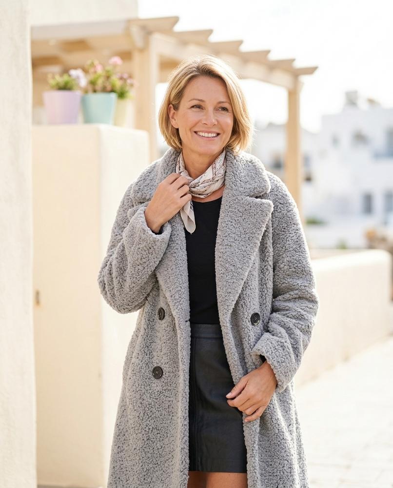 ExpressOutlet24 - Cizol | Structured Double-Breasted Coat Women