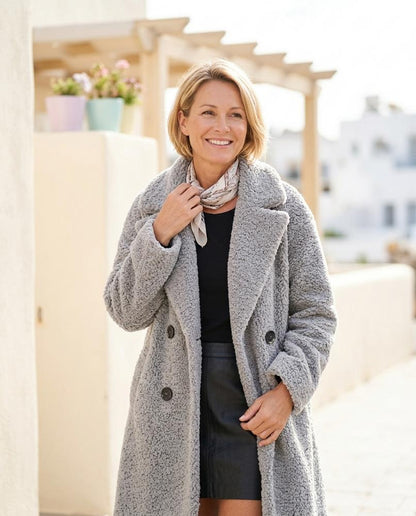 ExpressOutlet24 - Cizol | Structured Double-Breasted Coat Women