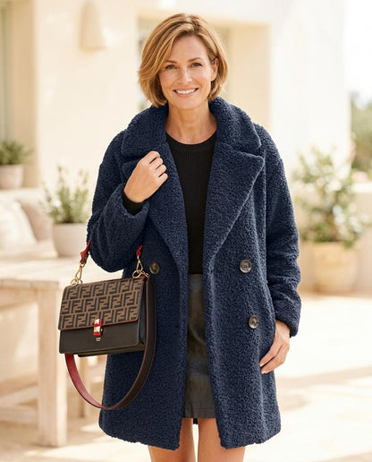 ExpressOutlet24 - Cizol | Structured Double-Breasted Coat Women