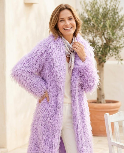 ExpressOutlet24 - Dabol | Shaggy Closureless Coat Women