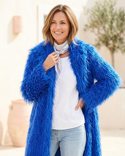 ExpressOutlet24 - Dabol | Shaggy Closureless Coat Women