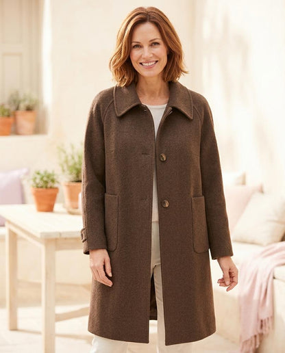 ExpressOutlet24 - Lawik | Single-Breasted Textured Coat Women