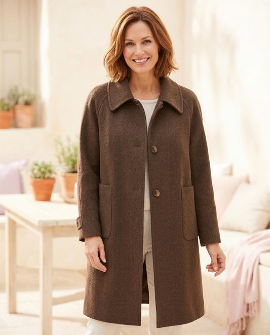 ExpressOutlet24 - Lawik | Single-Breasted Textured Coat Women