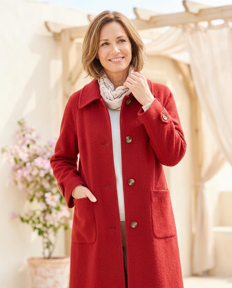 ExpressOutlet24 - Lawik | Single-Breasted Textured Coat Women
