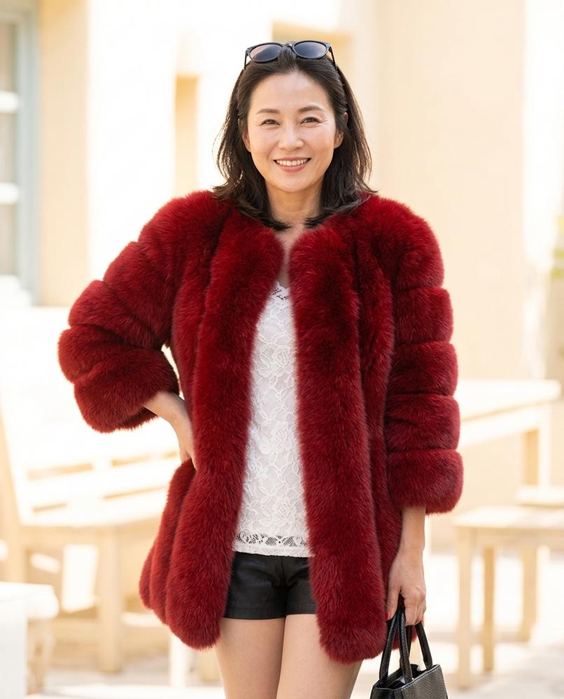 ExpressOutlet24 - Aahet | Faux-Fur Open-Front Coat Women