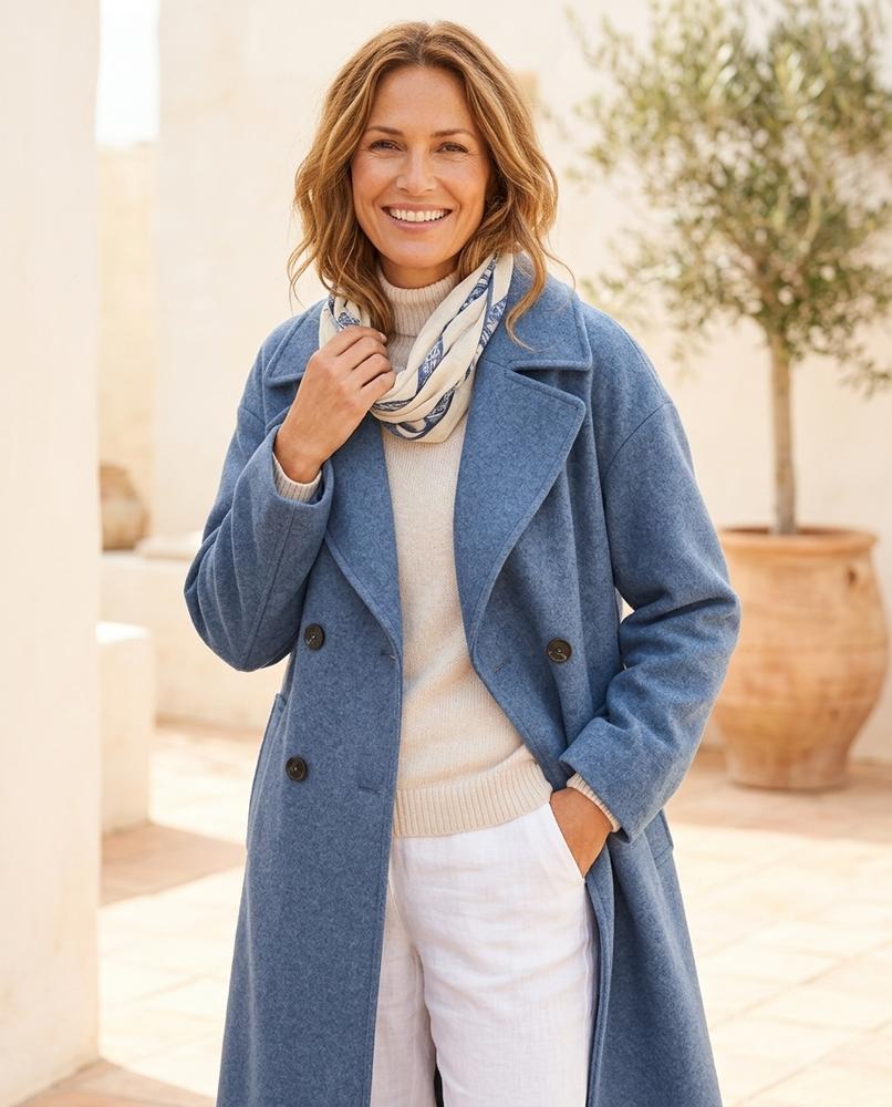 ExpressOutlet24 - Zinok | Double-Breasted Loose-Fit Coat Women