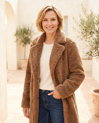 ExpressOutlet24 - Nifim | Teddy Relaxed Fit Coat Women