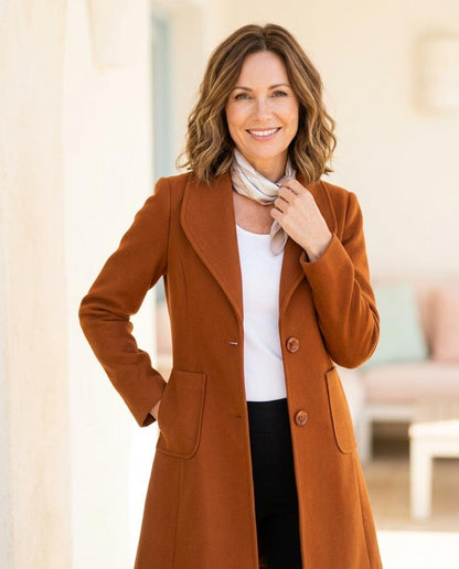 ExpressOutlet24 - Cekal | Single-Breasted Tailored Coat Women