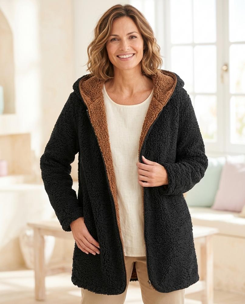 ExpressOutlet24 - Rohar | Hooded Textured Coat Women