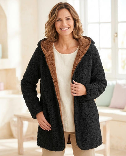 ExpressOutlet24 - Rohar | Hooded Textured Coat Women