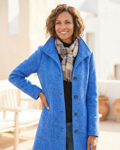 ExpressOutlet24 - Zanor | Textured Buttoned Coat Women