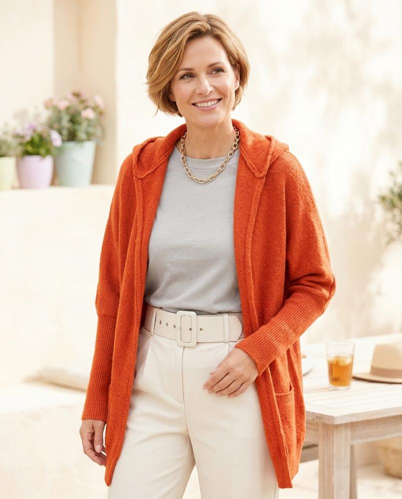 ExpressOutlet24 - Raven | Open-Front Textured Knit Cardigan Women