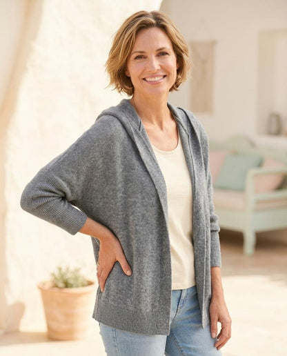 ExpressOutlet24 - Raven | Open-Front Textured Knit Cardigan Women