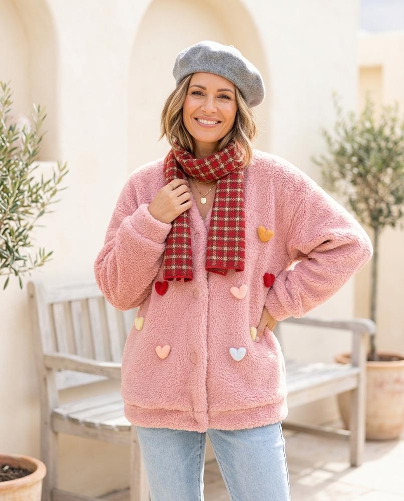 ExpressOutlet24 - Yibir | Plush Button-Front Cardigan Women