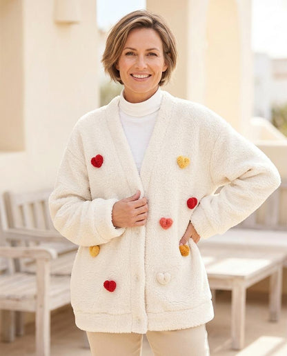 ExpressOutlet24 - Yibir | Plush Button-Front Cardigan Women