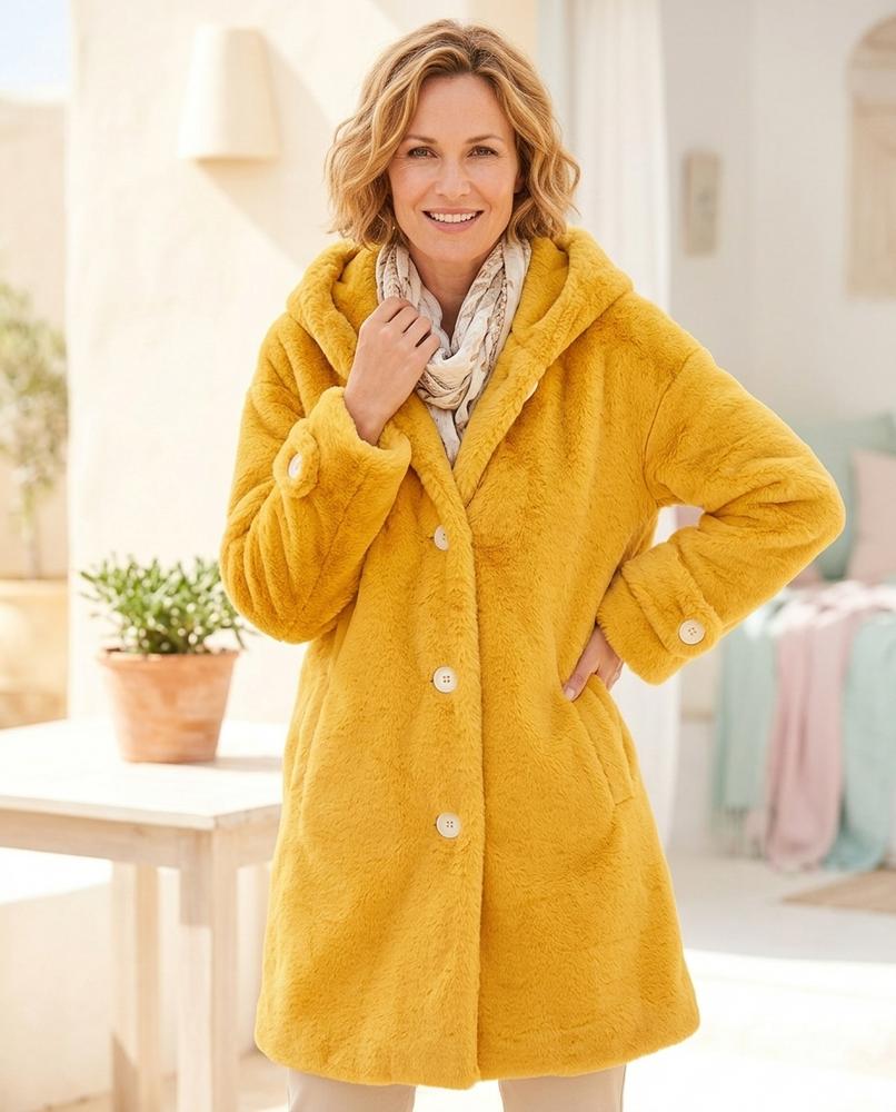 ExpressOutlet24 - Nomit | Faux Fur Single-Button Jacket Women