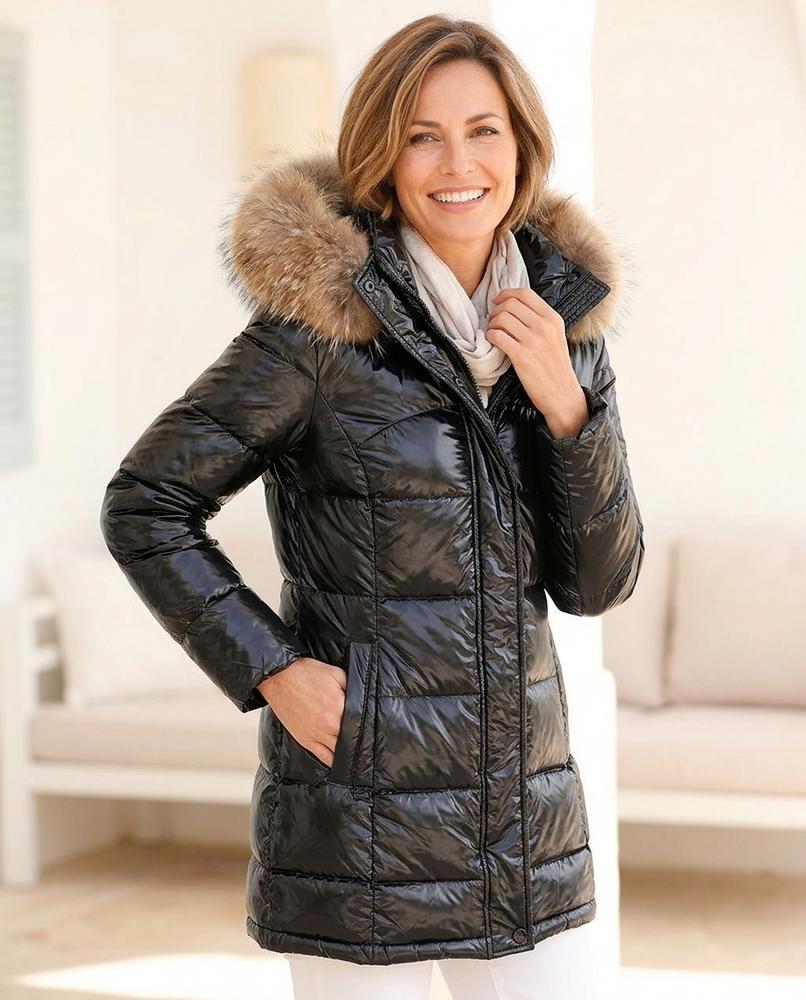 ExpressOutlet24 - Lidon | Quilted Glossy Coat Women