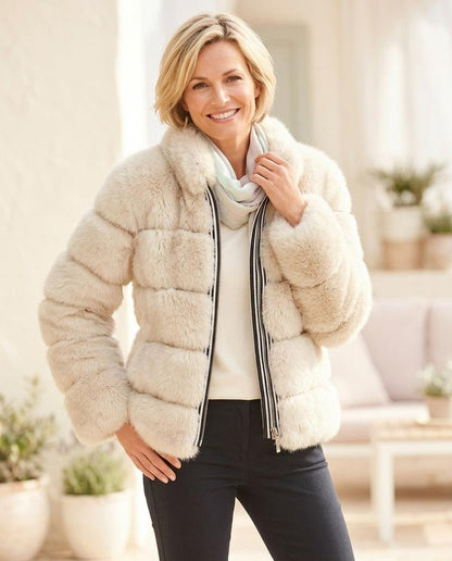 ExpressOutlet24 - Lonik | Faux-Fur Paneled Jacket Women