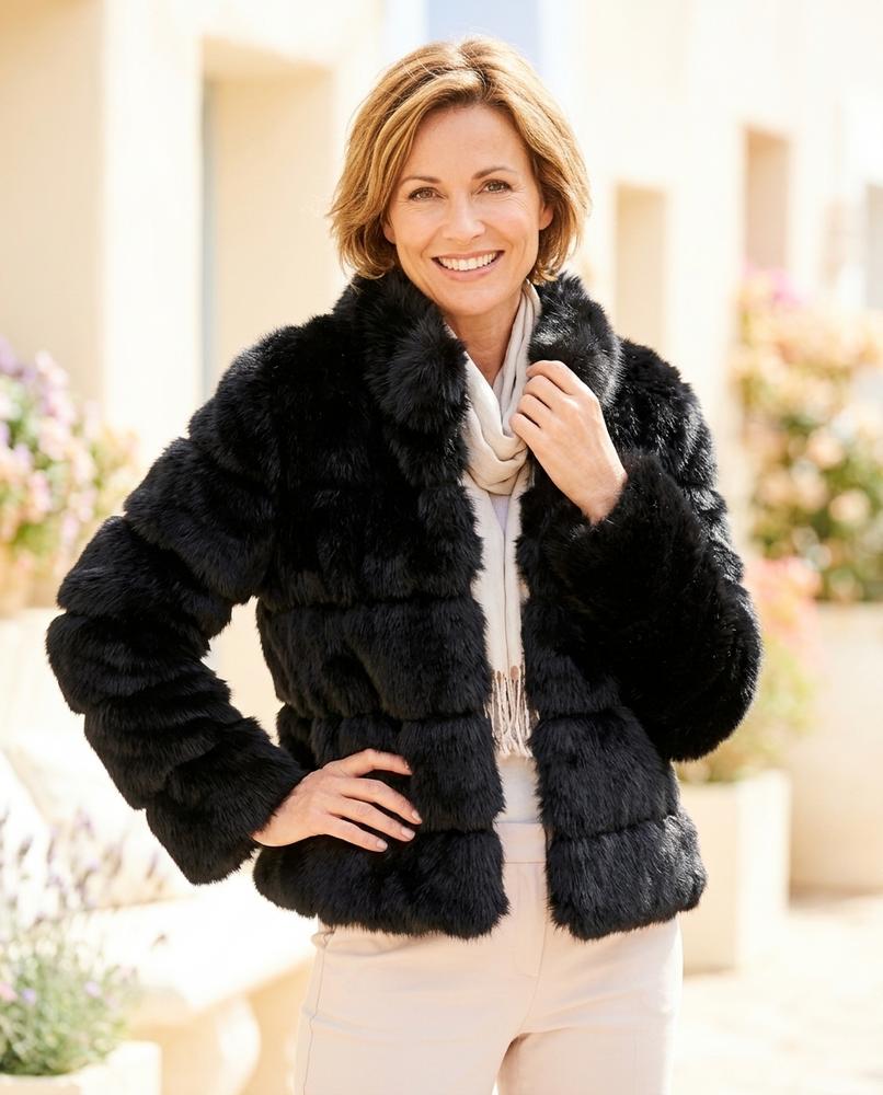 ExpressOutlet24 - Lonik | Faux-Fur Paneled Jacket Women