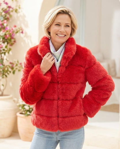 ExpressOutlet24 - Lonik | Faux-Fur Paneled Jacket Women