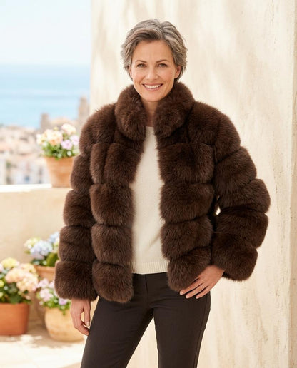 ExpressOutlet24 - Lonik | Faux-Fur Paneled Jacket Women