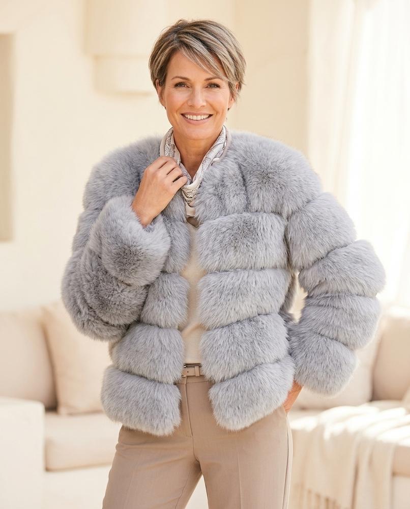 ExpressOutlet24 - Lonik | Faux-Fur Paneled Jacket Women