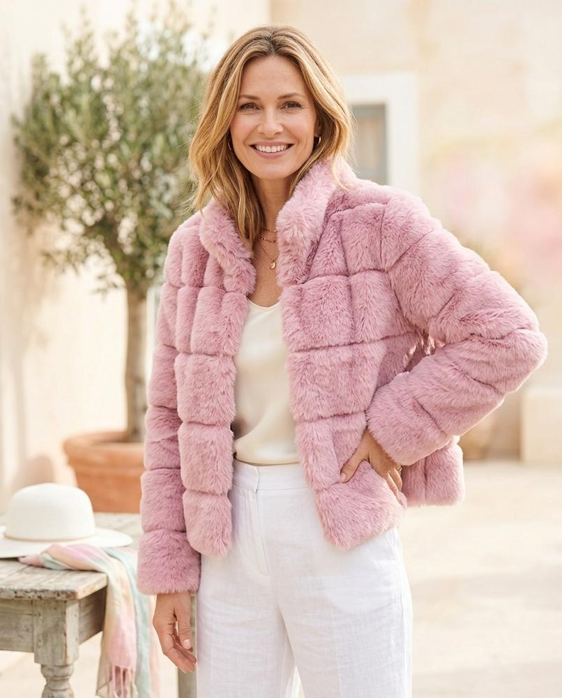 ExpressOutlet24 - Lonik | Faux-Fur Paneled Jacket Women