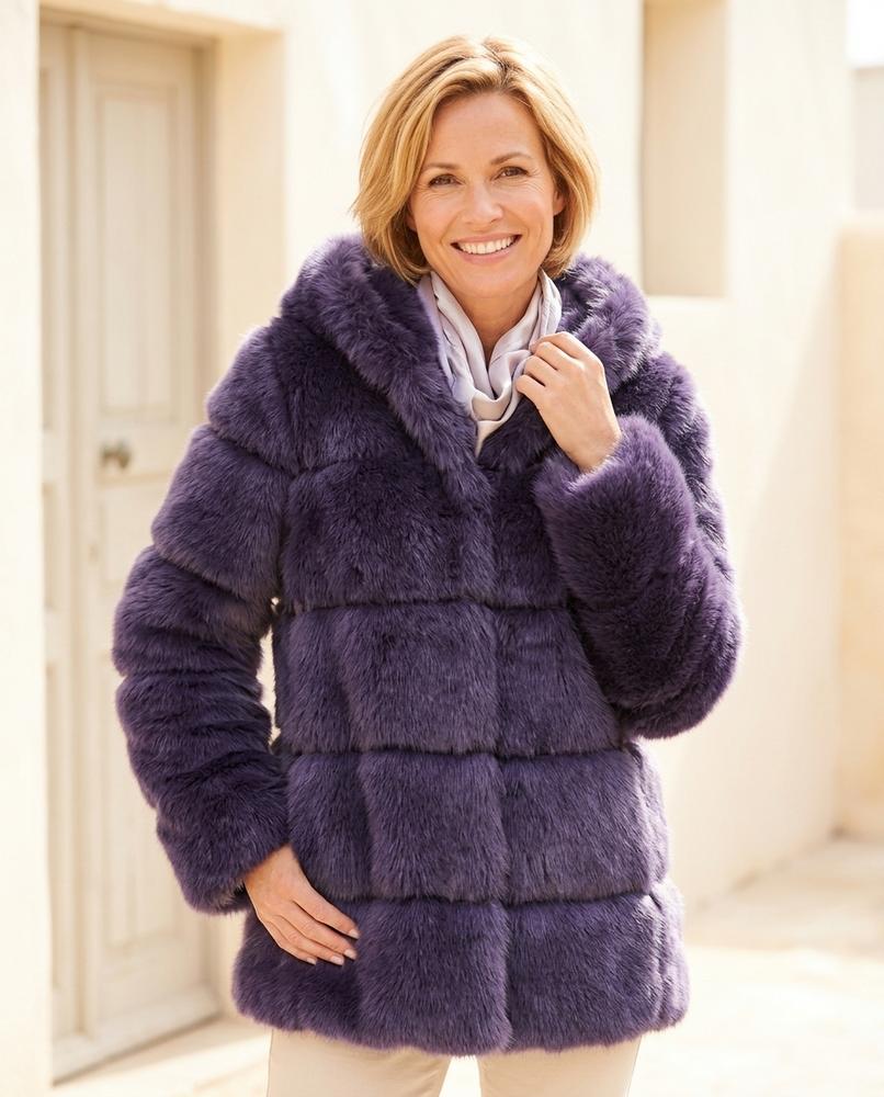 ExpressOutlet24 - Lonik | Faux-Fur Paneled Jacket Women