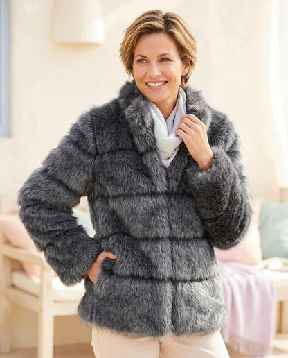 ExpressOutlet24 - Lonik | Faux-Fur Paneled Jacket Women