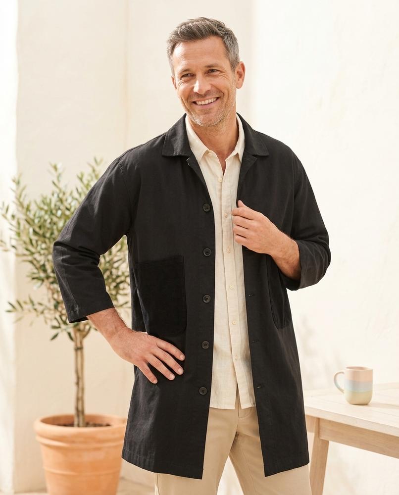 ExpressOutlet24 - Yulim | Straight-Cut Button-Up Coat Men