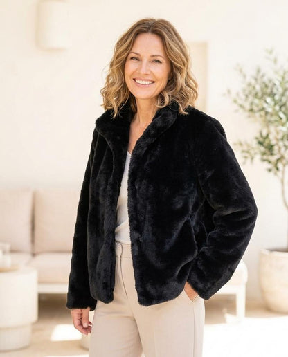 ExpressOutlet24 - Vizuk | Faux-Fur Zip-Up Jacket Women
