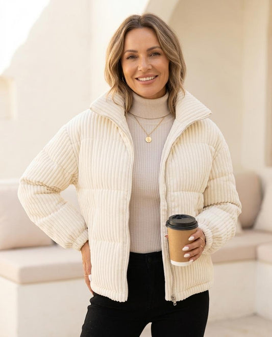 ExpressOutlet24 - Aiwir | Padded Corduroy Jacket Women