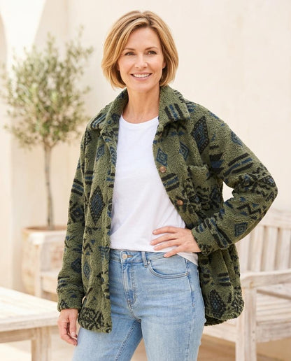 ExpressOutlet24 - Doram | Patterned Textured Jacket Women