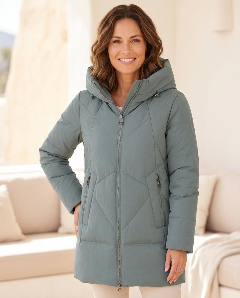 ExpressOutlet24 - Augon | Quilted Hooded Coat Women