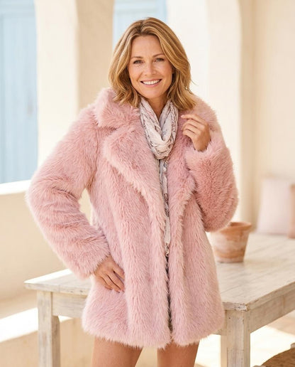 ExpressOutlet24 - Lakam | Faux-Fur Open-Front Coat Women