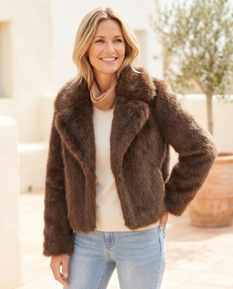 ExpressOutlet24 - Ailur | Faux Fur Short-Cut Jacket Women