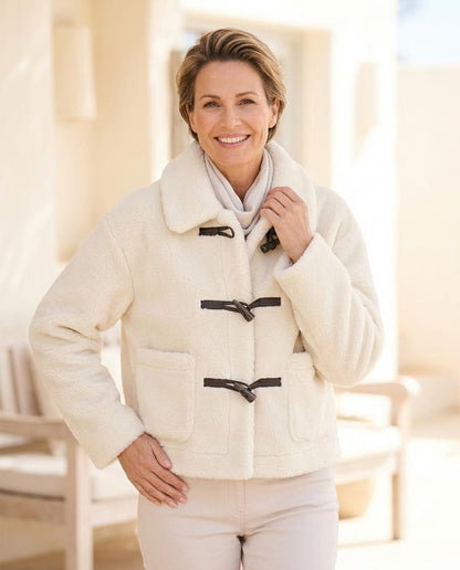 ExpressOutlet24 - Tegam | Plush Toggle-Front Jacket Women