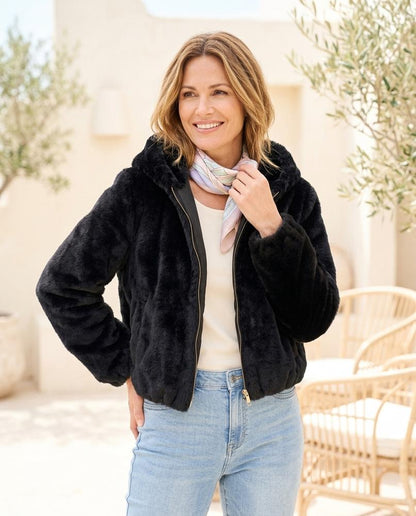 ExpressOutlet24 - Korok | Hooded Plush Jacket Women