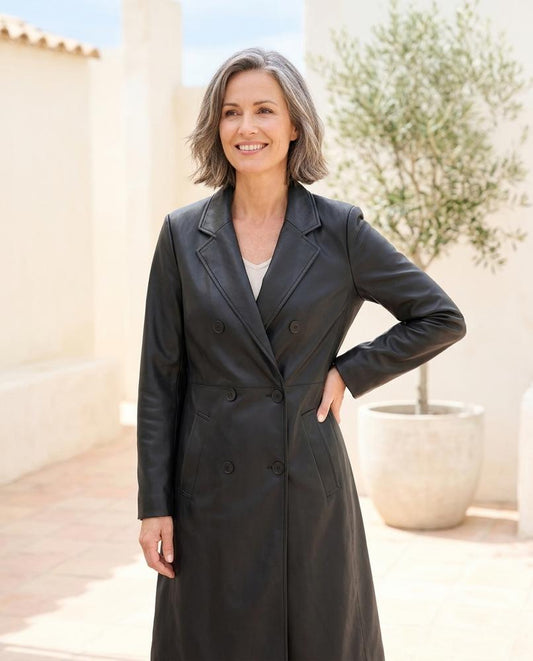 ExpressOutlet24 - Vofer | Double-Breasted Tailored Coat Women