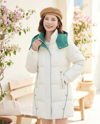 ExpressOutlet24 - Eikad | Quilted Hooded Coat Women