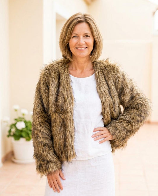 ExpressOutlet24 - Eewum | Faux-Fur Open-Front Jacket Women