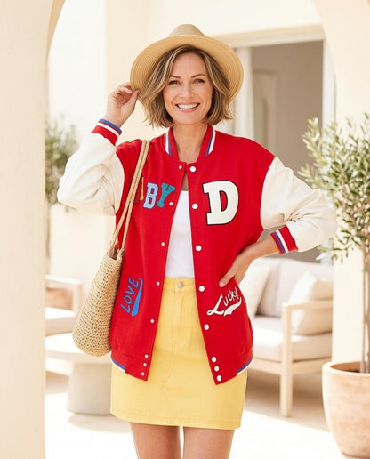 ExpressOutlet24 - Aawud | Appliqued Color-Block Jacket Women